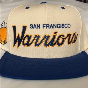 Warriors snap back hat